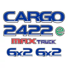 Adesivos Compatível Ford Cargo 2422e 6x2 Max Caminhão Kit57