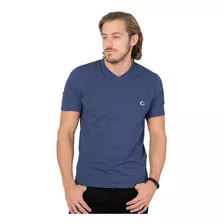 Playera Básico Hombre Stfashion Azul 61703817 Algodón Poliés