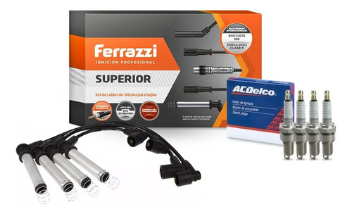 Kit Cables + Bujias Original Gm Acdelco Celta Corsa Classic
