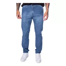 Calça Jeans Masculina Gangster Slim Tradicional Azul