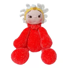 Amigurumi Boneca Flor De Crochê Brinquedo