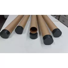 Set 5 Tubos De Cartón Con Tapas Porta Planos 60cm X 45mm