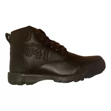 Botas Jeep Hombre Casuales Cómodas Botines Piel Negro 1941