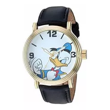 Reloj De Cuarzo Para Hombre De Disney Donald Duck De Metal, 