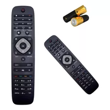 Controle Remoto Compatível Com Philips Smart Tv 4k + Pilhas