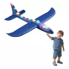 Avion Planeador Espuma Ternopor Juguete Luz Led Niños Adulto