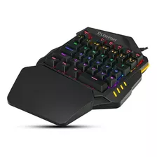 Teclado Gamer Pro G94 Rgb Con Macros 35 Teclas De Una Mano Color Del Teclado Negro