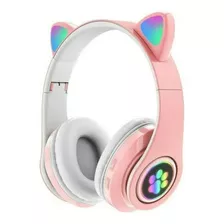 Fone De Ouvido Orelha De Gato F23m Com Led Rgb Headphone