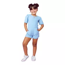 Macacão Mini Diva Juvenil Moda Infantil Menina Blogueira