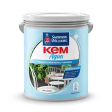 Pinturas Sherwin Williams Esm Al Agua Kem Aqua Brill Bco 4lt