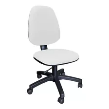 Silla De Oficina Ergonómica Regulable Tapizada Rudy S/brazos