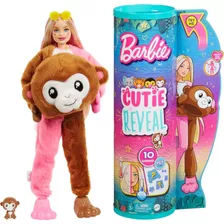 Barbie Muñeca Cutie Reveal Disfraz De Peluche De Mono De La 