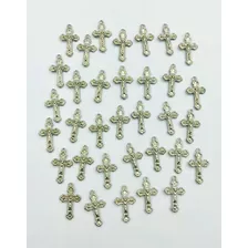 200 Mini Crucifixos 1,8 Cm P/montagem Dezeninhas E Pulseiras