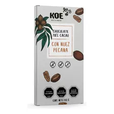 Barra Chocolate 70% Cacao Con Nuez Pecana Koe 100grs