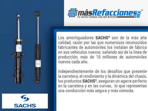 1 Amortiguador Gas Del Izq/der Vento 13 Al 20 Sachs Foto 3