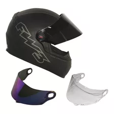 Capacete Moto Fw3 Gt Classic Fosco Viseira Fumê + Camaleão