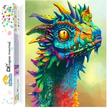 Kit De Pintura Con Diamantes 5d - Dragon De Colores