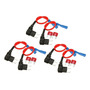 5pcs Acu / Atc Blade Fusible Tap Holder Block De Conector De