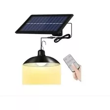 Lampara Solar Colgante 120w Plafon + Panel Solar + Control