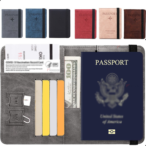 Mondoor Protector de pasaporte/Pasaporte/Viajar/RFID/Billeteras