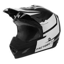 Capacete Motocross Pro Tork Th1 Factory Edition Preto Branco Cor Preto/branco Tamanho Do Capacete 56