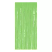 Cortina Fitas Metalizadas Verde Neon - 1x2m