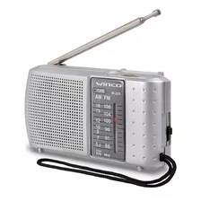 Radio Winco W223 W223g Portátil Color Plateado