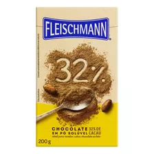 Chocolate Pó Solúvel 32% Cacau Fleischmann Caixa 200g