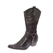 Bota Vaquera Negro Via Franca Art. 52110black