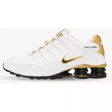 Nike Shox Nz White And Gold Original Talla: 11 Usa - 29cm