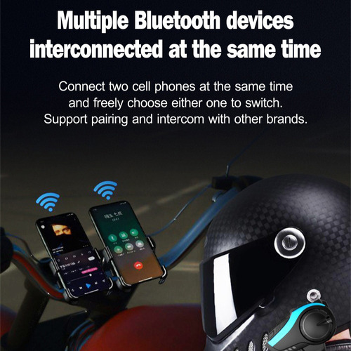 Audfonos Bluetooth 5.0 Para Motocicleta, 2000 Metros Foto 9