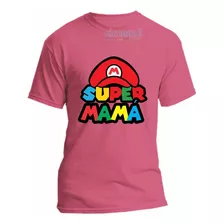 Playera Super Mama Mario Bros Todas Las Tallas