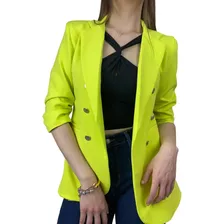 Saco Blazer Dama Casual Formal Para Mujer Moderno Joss