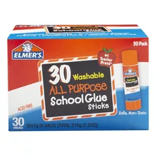 Elmers Cola Escolar Multifuncional, Lavável, 7 Gramas, 30 U