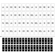 Adesivo De Notas Musicais Piano Ou Teclado