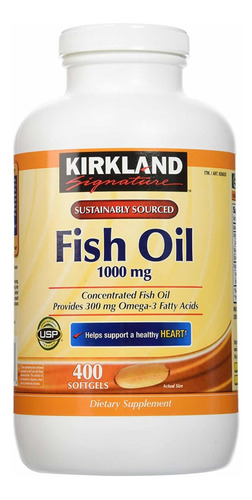 Oil Fish Aceite De Pescado Ácidos Grasos Omega-3, 400 Sofgel