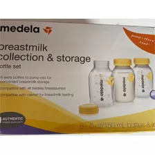 Medela Set 6 Botellas 150ml Almacenamiento Leche Materna 