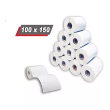 Etiquetas 100x150 10x15 Térmica Kit C/10 - Rolo 200 Un Cor Branco
