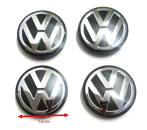 4x Centro Tapon Rin Vw 56/ 65mm Jetta Bora Golf Passat Golf  Foto 4