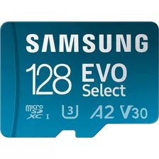 Samsung Evo Select Microsd-memory-card + Adapter, 128gb 