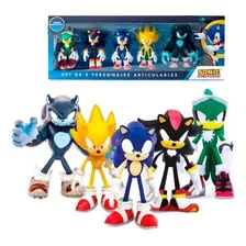 Sonic The Hedgehog Set 5 Personajes Articulados 14cm