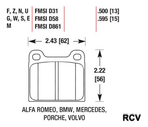 Balatas Disco  Trasera Para Volvo 240   1990 Foto 2