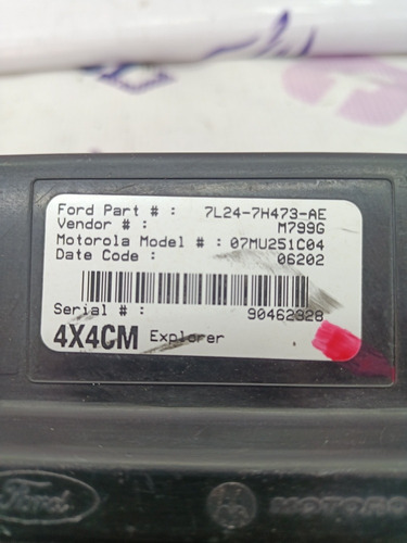 Mdulo Tcm Ford Explorer Xlt 4.6l V8 4x4 2007-2010 Foto 10