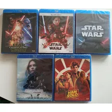 Blu-ray Star Wars - Todos 5 Filmes Da Nova Franquia - Novos