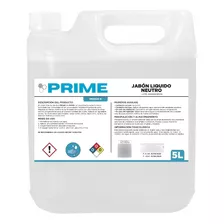 Jabon Liquido Neutro 5 Litros Prime 