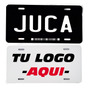 2 Placas Para Auto Personalizadas Estado Logo Texto