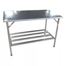 Mesa De Inox 100% Inox 250x90x95 Sob Medida Promaq