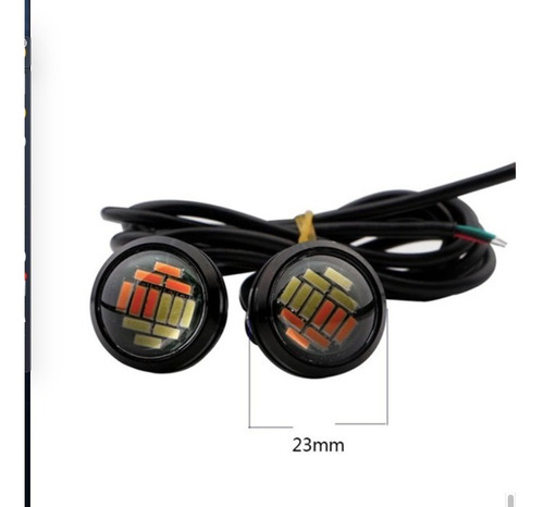 Ojo De Aguila Led Jetta Audi Bmw Faro Doble Color 12 Led 4pz Foto 8