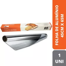 Papel Aluminio Lumipam Rolo 45cmx65m Geladeira Forno Full