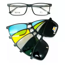 Oculos Armação Clip-on Com Lentes De Grau Filtro Azul